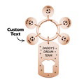 Personalized Engraved Football Daddy' Dream Team Keychain with Children's Names Key Ring Father's Day Gifts - image 15