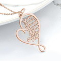 Heart-shaped Name Necklace Custom 1-8 Names Family Nameplate Necklace 925 Sterling Silver - image 5