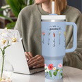 Personalized First Mom Now Grandma 40oz Tumbler with Straw Birthday Gift for Grandma - image 15