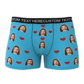 Custom Heart Face Boxer Briefs Men's Underwear with Package - image 12