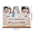 Personalized Dad Wooden Plaque Custom Photo Dad Plaque Ornament Father's Day Gift for Dad - image 5