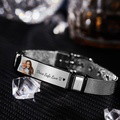 Father's Day Gifts Custom Photo And Engraved Stainless Steel Bracelet Gifts for Dad - image 3