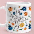 Hold My Hand Hold My Heart Family Personalized Custom 3D Inflated Effect Printed Mug - Perfect Mother's Day Gift For Mom and Grandma - image 4