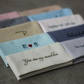 Customized embroidered text handkerchief - image 3
