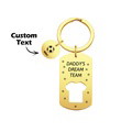 Personalized Engraved Football Daddy' Dream Team Keychain with Children's Names Key Ring Father's Day Gifts - image 6