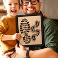 Personalized Footprints Wooden Frame Custom Family Member Names Father's Day Gift - image 8