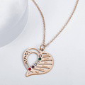 Engraved Family Name Necklace Custom Heart Birthstone Necklace for Mom - image 6
