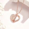 Personalized Heart Necklace Custom Family Name Birthstone Necklace Gift for Mother Grandma - image 26