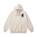 Embroidered personalized cardigan hooded zipper hoodie - image 1