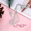 Personalized Christmas Socks Name Keychain Holiday Season Gift for Family Friends - image 2