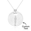 Custom Engraved Necklace Simple Circularity Family Gifts - image 9