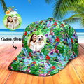 Personalized Photo and Name Hawaiian Style Baseball Cap Gifts for Women Men Unisex - image 19