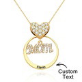 Custom Engraved Necklace Simple Circularity Family Gifts - image 10