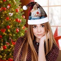 Personalized Sequins Santa Hat Custom Photo Christmas Hats for Holiday Party Supplies - image 4