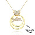 Custom Engraved Necklace Simple Circularity Family Gifts - image 11