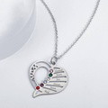Engraved Family Name Necklace Custom Heart Birthstone Necklace for Mom - image 14