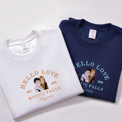 Custom embroidered photo T-shirt Sweatshirt hoodie