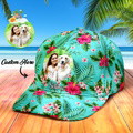 Personalized Baseball Cap with Photo and Name Hawaiian Style Gifts for Her - Flamingo - image 10