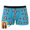 Custom Heart Face Boxer Briefs Men's Underwear with Package - image 11
