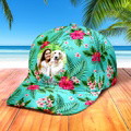 Personalized Baseball Cap with Photo and Name Hawaiian Style Gifts for Her - Flamingo - image 9