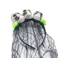 2 Pcs Halloween Headbands Skull Veil Headbands Masquerade Accessories - image 5