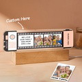 Custom QR code Acrylic Filmstrip Plaque Night Light Gift for Family - image 2