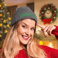 Custom Text Knitted Hat Unisex Beanie Hat Winter Warm Cap for Adult - image 6
