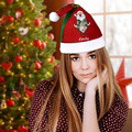 Personalized Sequins Santa Hat Custom Christmas Hats for Holidays Xmas Party Supplies - image 9
