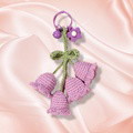 Flower Knitted KeyChain for Bag Crochet Campanula Keychain Handmade Gift - image 7