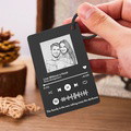 Custom Metal Photo Scannable Spotify Code Keychain Personalized Music Plaque Father's Day Gifts - image 3