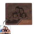 Custom Photo Wallet Bronzing Simplicity Men's Wallet Gifts For Dad - image 3