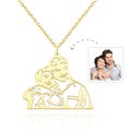 Custom Photo Necklace Three-dimensional Hollow Out Unique Gifts - image 2