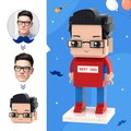 Father's Day Gifts Custom Head Brick Figures Best Dad Brick Figures Small Particle Block Toy - image 1