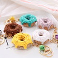 Crochet Fruit Keychain Cute Food Donut Knitted Car Keyring Bag Decorations Gifts for Her - image 12