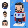 Father's Day Gifts Custom Head Brick Figures Super Dad Brick Figures Small Particle Block Toy - image 1