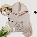Custom Embroidered Pet Hoodie,Personalised one-line Pet Sweatshirt-15cm - image 6