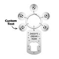 Personalized Engraved Football Daddy' Dream Team Keychain with Children's Names Key Ring Father's Day Gifts - image 5