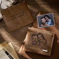 Custom Engraved Photo Wallet Men's Father's Gifts - image 1