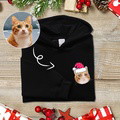 Customized Embroidered Pet Portrait Christmas Sweatshirt-Multiple pets can be customized - image 3