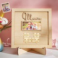 Custom Photo Engraved Ornament Mother's Day Puzzle Wooden Commemorate Gifts - image 9