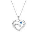 Personalized Heart Necklace Custom Family Name Birthstone Necklace Gift for Mother Grandma - image 4