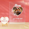 Personalized Photo Night Light Desk Lamp Acrylic Gifts for Mom - image 1