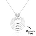 Custom Engraved Necklace Simple Circularity Family Gifts - image 5