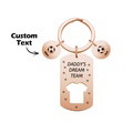 Personalized Engraved Football Daddy' Dream Team Keychain with Children's Names Key Ring Father's Day Gifts - image 12