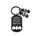 Personalized Superhero Daddy Keychain with Kids Names Gift for Father - image 4