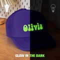 Custom Puff Print Trucker Hat Personalized Glow-in-the-dark Foam Trucker Caps for Adult Back to School Gift - image 12