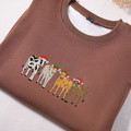 Embroidered Christmas - sweatshirt hoodie - image 3