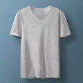 Embroidered cotton V-neck custom T-shirt: show unique style - image 3