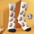 Custom Photo Face Socks Funny Halloween Gifts - image 3