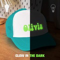 Custom Puff Print Trucker Hat Personalized Glow-in-the-dark Foam Trucker Caps for Adult Back to School Gift - image 5